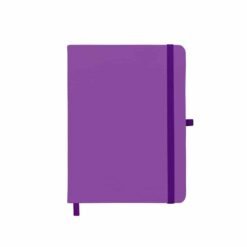 CADERNETA EMBORRACHADA COM PORTA CANETA SPX-14429P NA COR ROXO