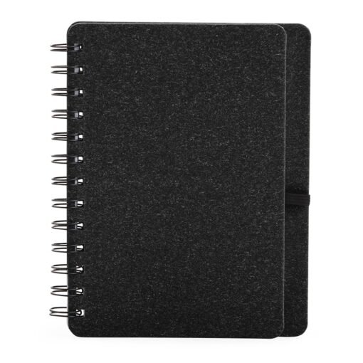 CADERNETA KRAFT B6 COM PORTA CANETA SPX-02601 NA COR PRETO