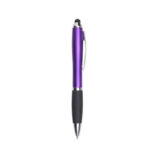 CANETA PLÁSTICA TOUCH SPX-13230 NA COR ROXO