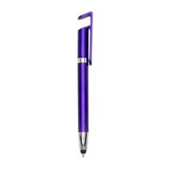 CANETA PLASTICA TOUCH C/ SUPORTE SPX-14968 NA COR ROXO