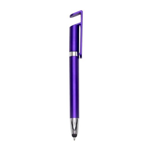 CANETA PLASTICA TOUCH C/ SUPORTE SPX-14968 NA COR ROXO