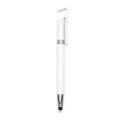 CANETA PLASTICA TOUCH C/ SUPORTE SPX-14968 NA COR BRANCO