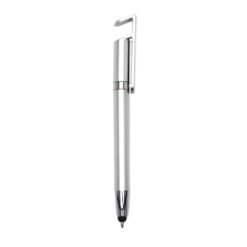 CANETA PLASTICA TOUCH C/ SUPORTE SPX-14968 NA COR PRATA