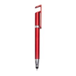 CANETA PLASTICA TOUCH C/ SUPORTE SPX-14968 NA COR VERMELHO