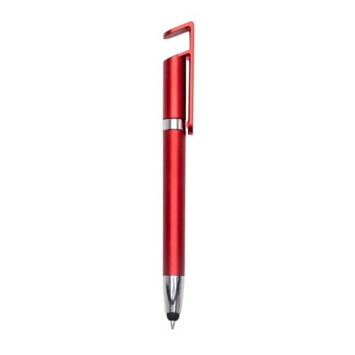 CANETA PLASTICA TOUCH C/ SUPORTE SPX-14968 NA COR VERMELHO