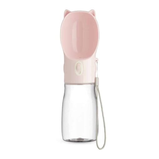 GARRAFA BEBEDOURO PET 420ML SPX-03153 NA COR ROSA