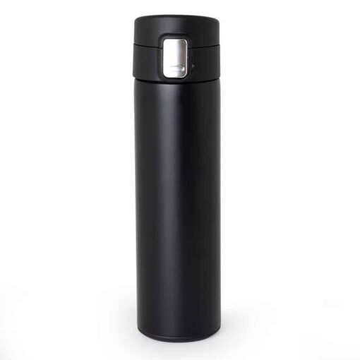 GARRAFA TÉRMICA EM INOX 450ML SPX-18716B NA COR PRETO