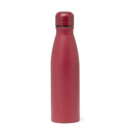 GARRAFA LISA FOSCA ALUMINIO 600ML SPX-14880 NA COR VERMELHO