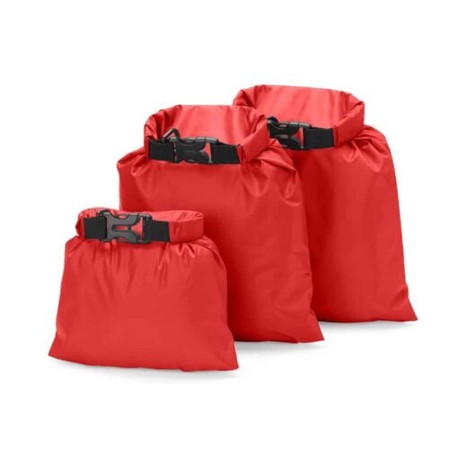 KIT SACO IMPERMEÁVEL SPX-02389 NA COR VERMELHO