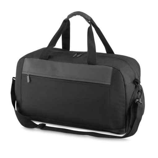 Bolsa Personalizada Nylon - Preto/Prata | Brindes Brasil