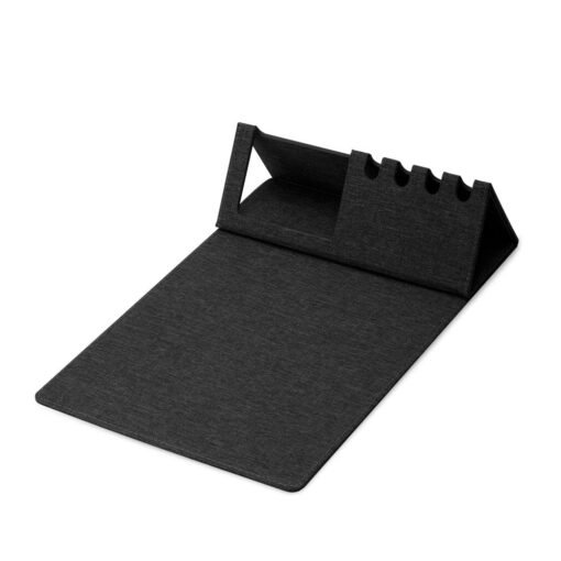 MOUSE PAD COM SUPORTE CELULAR E CANETAS SPX-14988 NA COR PRETO