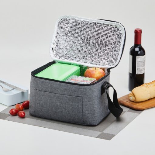 Alternative view of Bolsa Personalizada Térmica 10L na cor prata