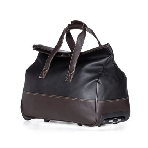 BOLSA C/ RODINHA COURO SINTETICO SPX-P@02101 NA COR PRETO