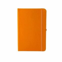 CADERNETA EM COURO SINTÉTICO SPX-15036 NA COR LARANJA