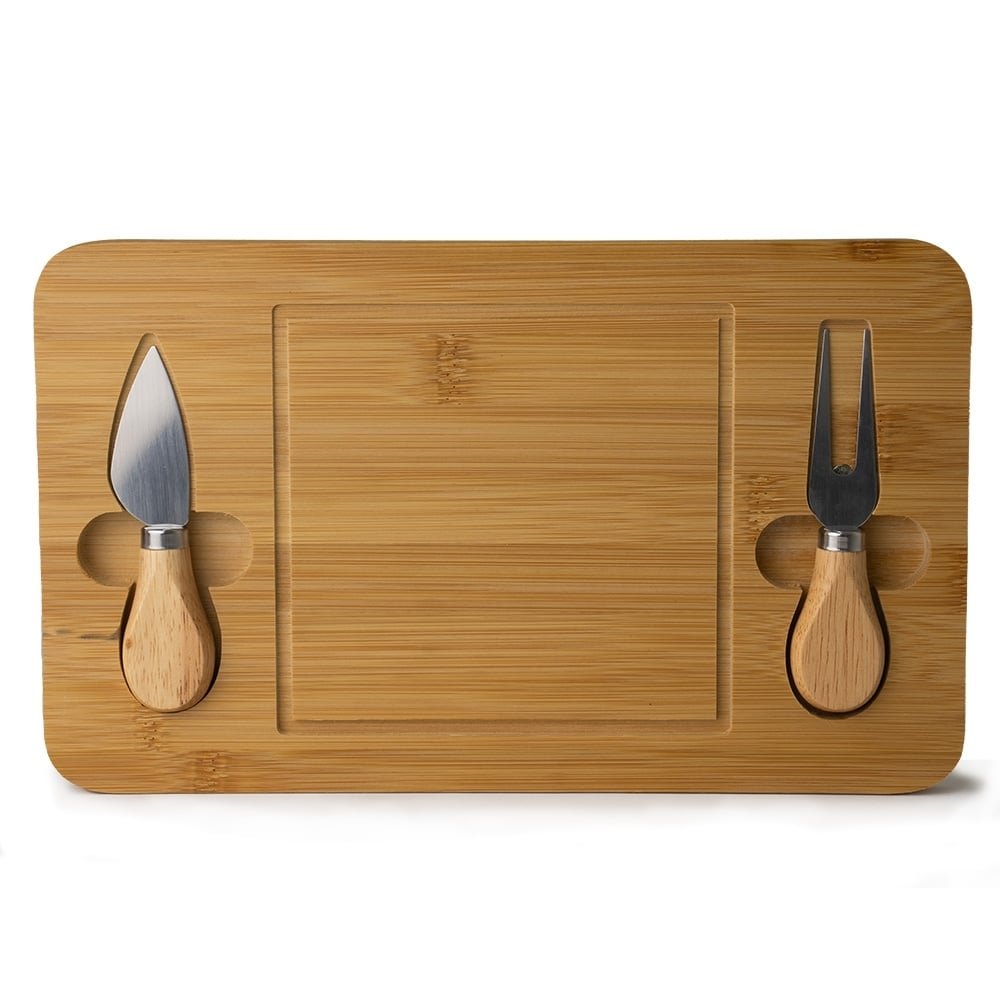 KIT QUEIJO 3 PEÇAS SPX-15039 NA COR MADEIRA