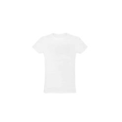 Camiseta unissex de corte regular em malha 100% algodão (170 g/m2) com fio 30/1 penteado.