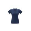 Camiseta feminina de corte cinturado em malha 100% algodão (170 g/m2) com fio 30/1 penteado