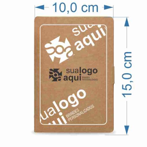 Alternative view of Bloco Personalizado De Anotações C/ Auto-Adesivo na cor kraft