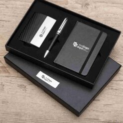 Alternative view of KIT CANETA E CADERNETA TIPO MOLESKINE SPX-10998-PRE NA COR PRETO