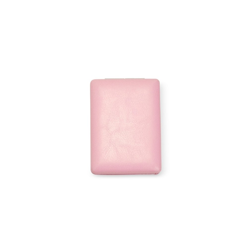 ESPELHO DUPLO PU SPX-18831 NA COR ROSA