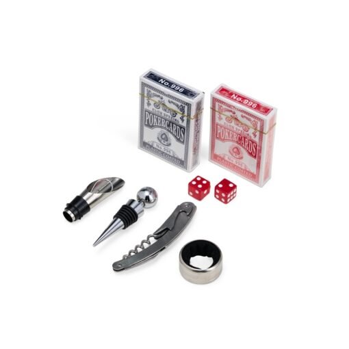 Kit Vinho Com Jogo De Baralho para Brindes em Campinas – Preto - Imagem 3