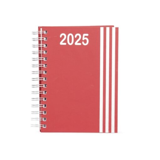 AGENDA DIARIA WIRE-O SPX-14627 NA COR VERMELHO
