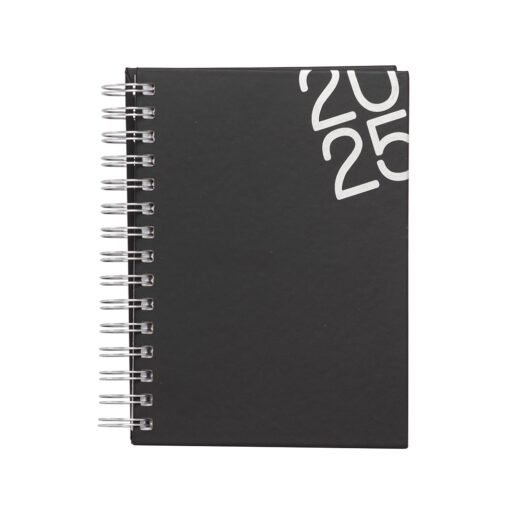 AGENDA DIARIA WIRE-O SPX-14626 NA COR PRETO OU FUMÊ