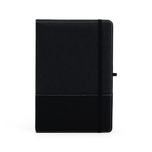 CADERNO A5 POLIÉSTER SPX-06100 NA COR PRETO