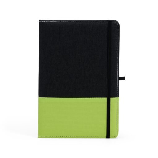 CADERNO A5 POLIÉSTER SPX-06100 NA COR VERDE