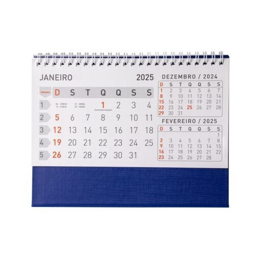 CALENDARIO DE MESA WIRE-O SPX-14950G NA COR AZUL