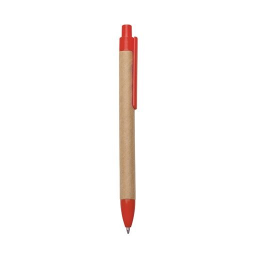 CANETA ECO. C/ DET. PLÁSTICO SPX-00007 NA COR VERMELHO