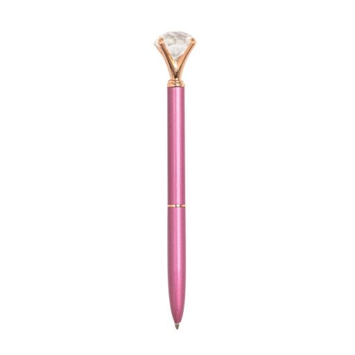 CANETA METAL DIAMANTE SPX-08175 NA COR ROSA