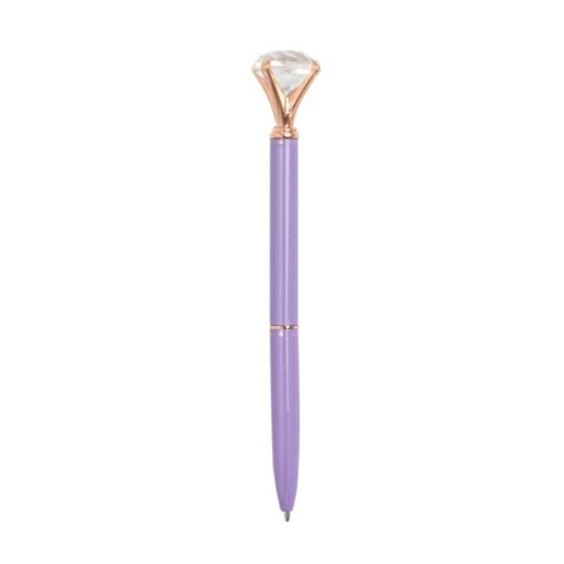 CANETA METAL DIAMANTE SPX-08175 NA COR ROXO