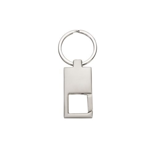 CHAVEIRO DE METAL RETANGULAR  SPX-12191-CAIXINHA NA COR PRATA