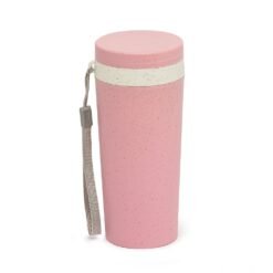 COPO FIBRA DE BAMBU 350ML PAREDE DUPLA SPX-03006 NA COR ROSA