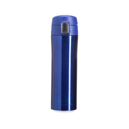 GARRAFA TÉRMICA 450 ML C/ TRAVA  SPX-02087B NA COR AZUL