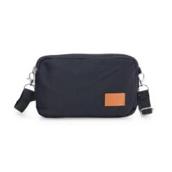 MINI BOLSA TRANSVERSAL DE NYLON SPX-01229 NA COR PRETO