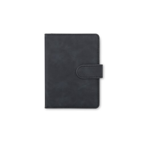 PORTA PASSAPORTE EM COURO SINTÉTICO SPX-18881 NA COR PRETO
