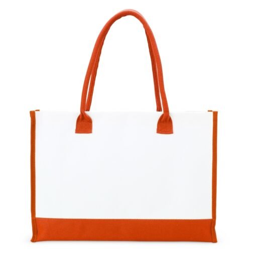 SACOLA DE JUTA SPX-18845-LAR NA COR LARANJA