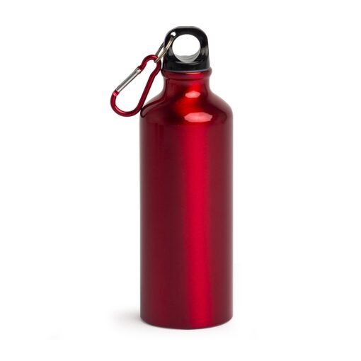 SQUEEZE ALUMINIO 500ML C/ BICO E MOSQUETÃO SPX-9139A-VM NA COR VERMELHO