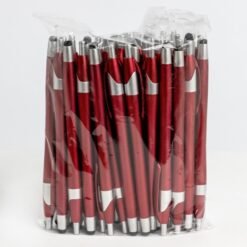 PACOTE COM CANETA PLÁSTICA TOUCH SPX-P@12638-VM NA COR VERMELHO