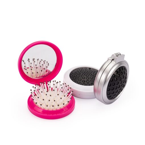 Alternative view of Escova Personalizado Plástico - Rosa/Branco SPX-10342-ROS