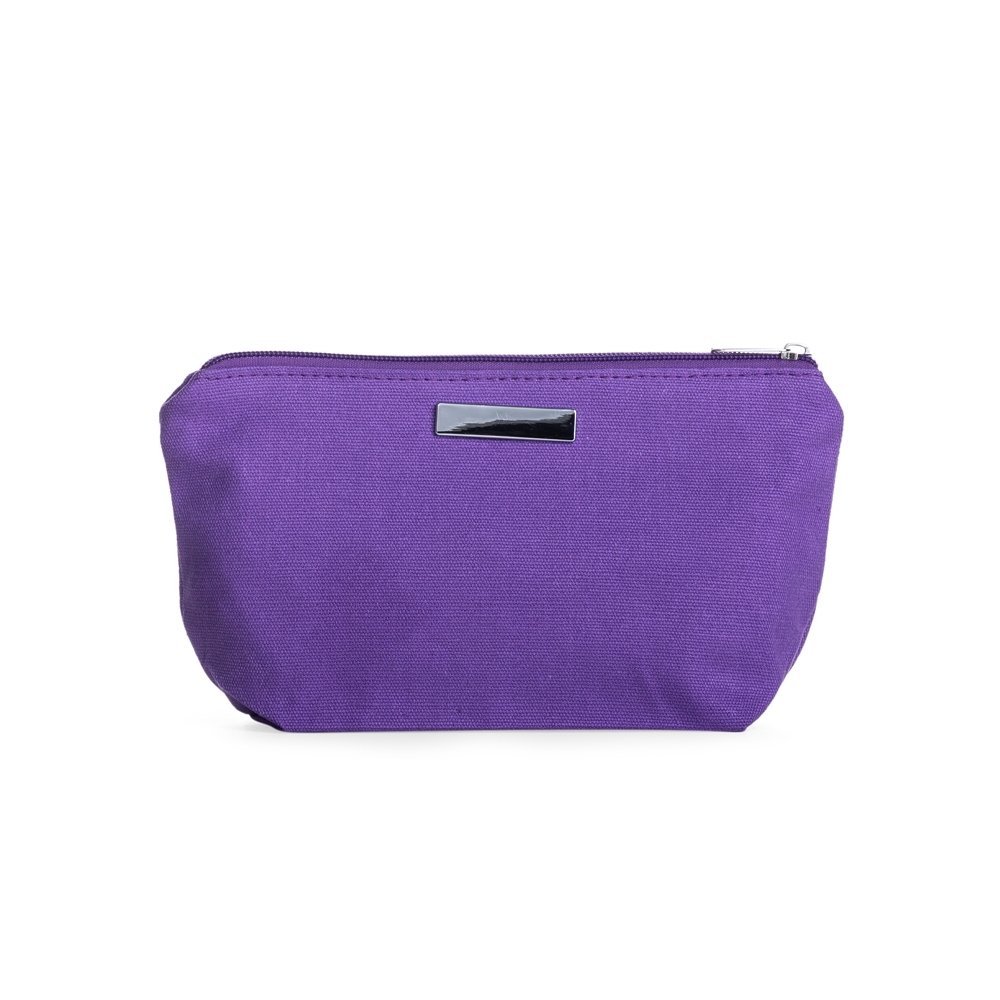 NECESSAIRE DE LONA COM PLAQUINHA SPX-P@08335 NA COR ROXO