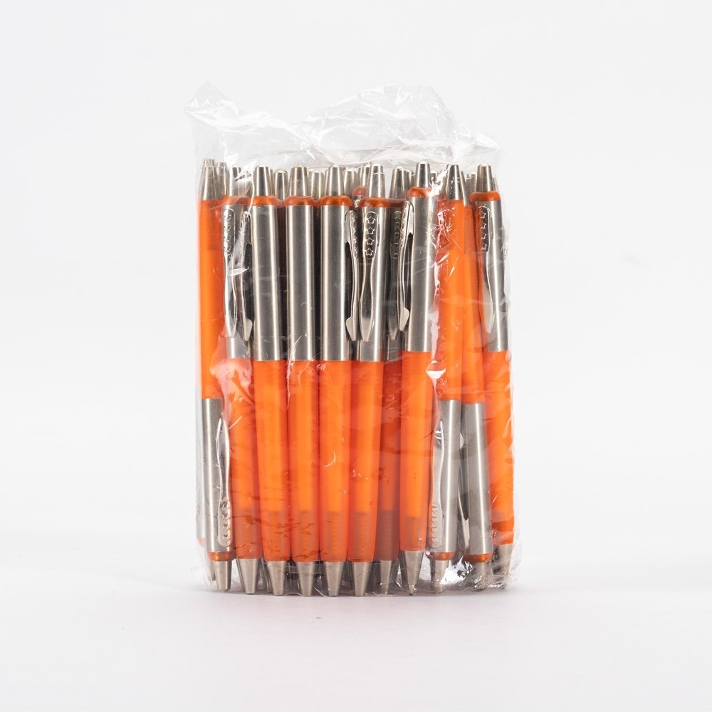 PACOTE C/ 50 CANETAS METAL 4 ESTRELAS SPX-P@3014 NA COR PRATA