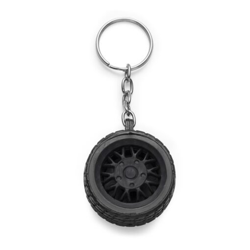 CHAVEIRO FORMATO PNEU  SPX-10123 NA COR PRETO