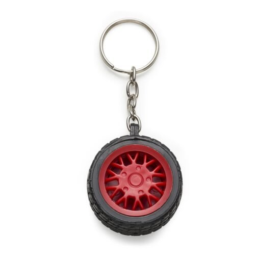 CHAVEIRO FORMATO PNEU  SPX-10123 NA COR VERMELHO