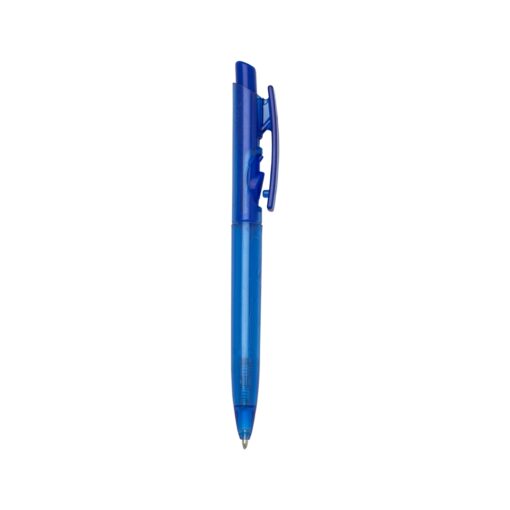 Caneta Promocional Plástica Translucida na cor azul