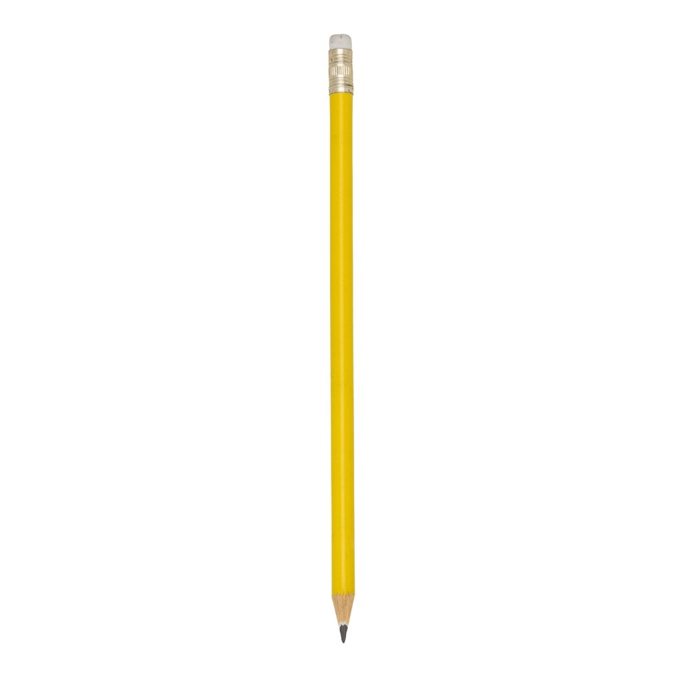 LÁPIS ECOLÓGICO C/ BORRACHA SPX-P@11827 NA COR AMARELO