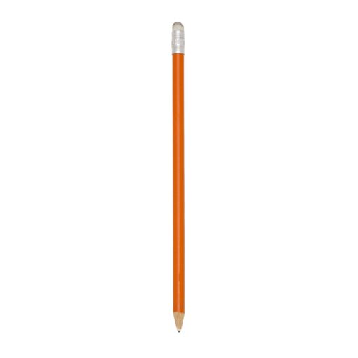 Lápis Ecológico C/ Borracha | Personalização Com Logo na cor laranja