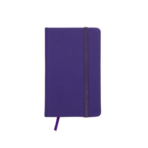 Caderneta Com Logo Emborrachada na cor roxo